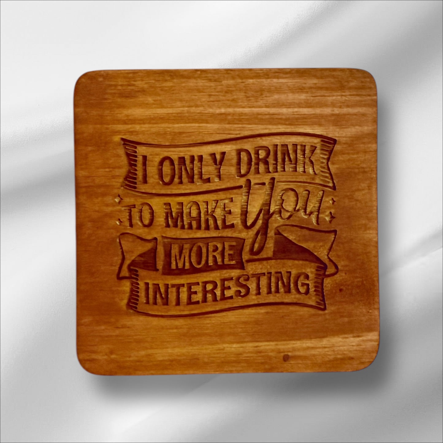 Wine Lover’s Wooden Coasters – Fun & Stylish Gift for Wine Enthusiasts