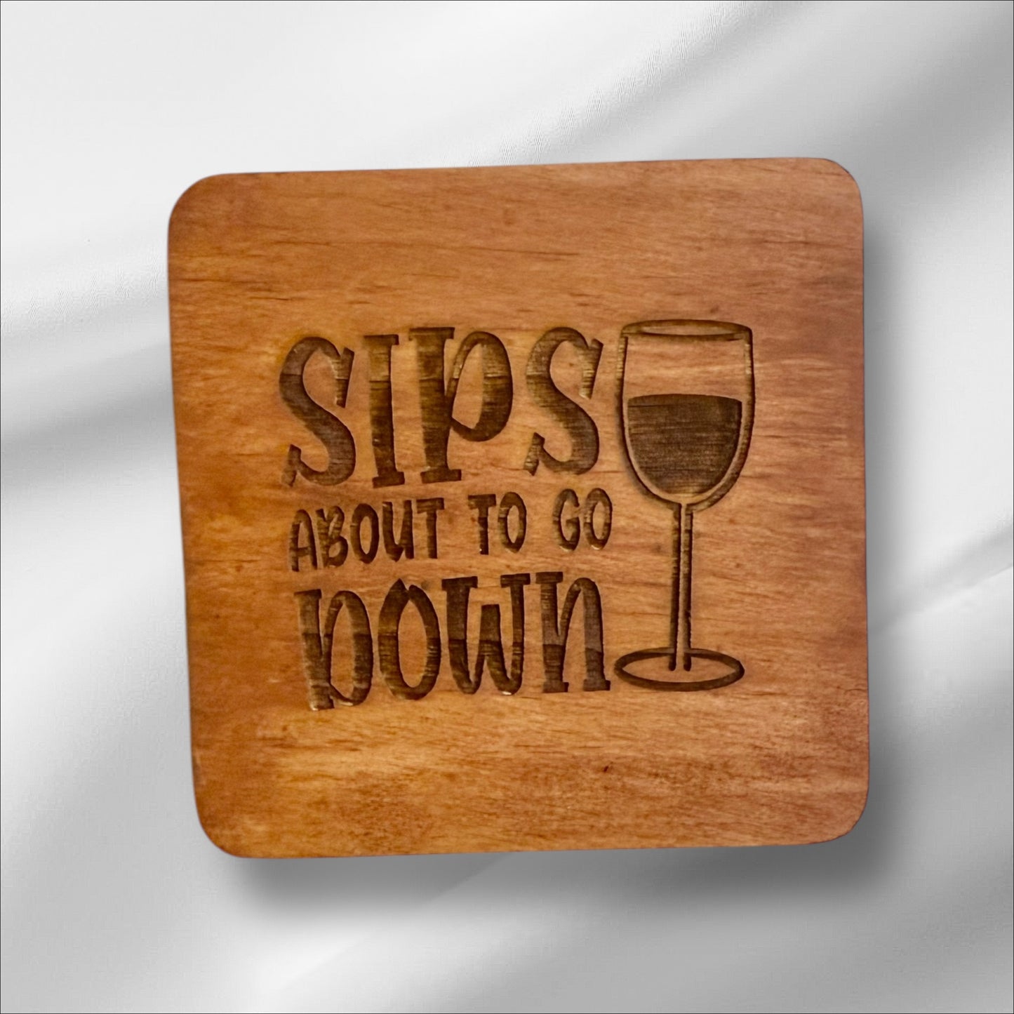 Wine Lover’s Wooden Coasters – Fun & Stylish Gift for Wine Enthusiasts