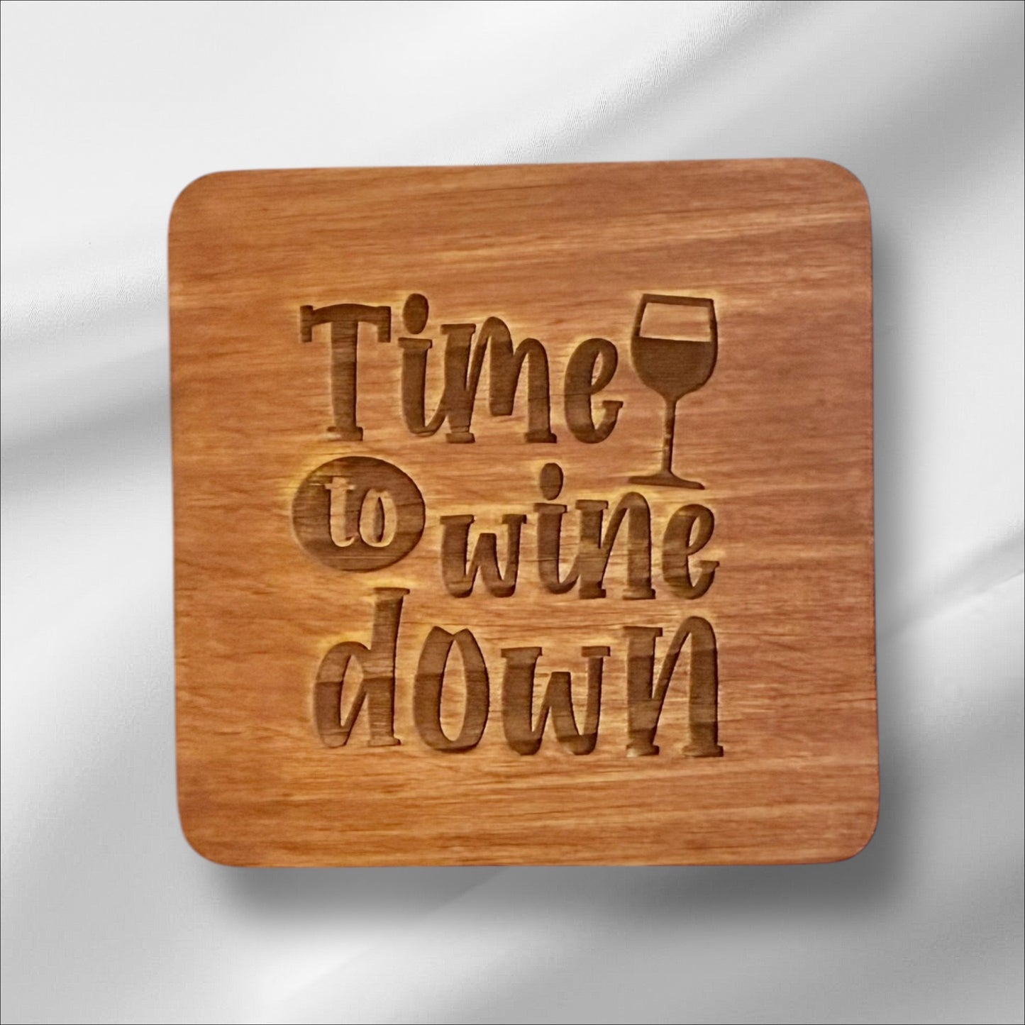 Wine Lover’s Wooden Coasters – Fun & Stylish Gift for Wine Enthusiasts