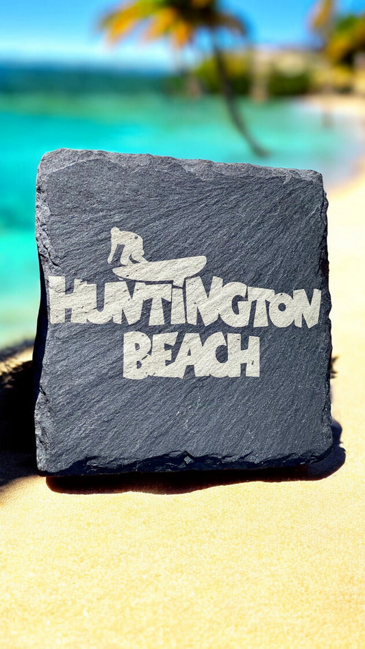 Huntington Beach Slate Coasters