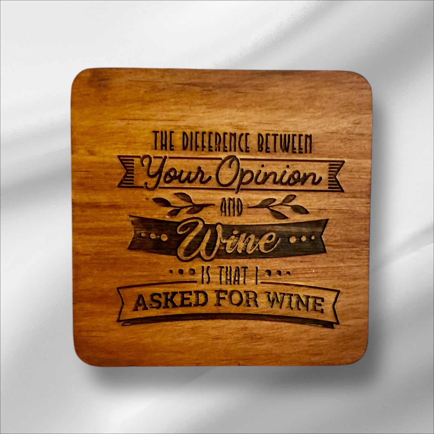 Wine Lover’s Wooden Coasters – Fun & Stylish Gift for Wine Enthusiasts