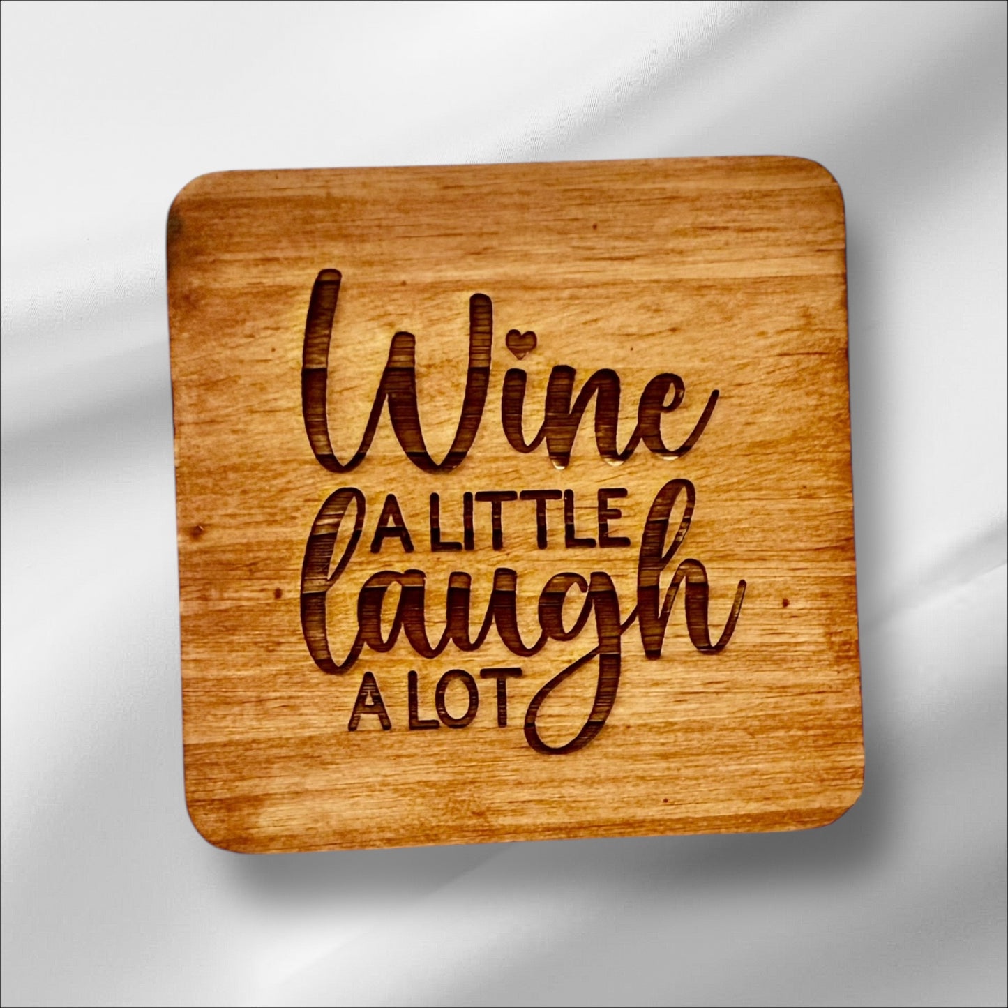 Wine Lover’s Wooden Coasters – Fun & Stylish Gift for Wine Enthusiasts