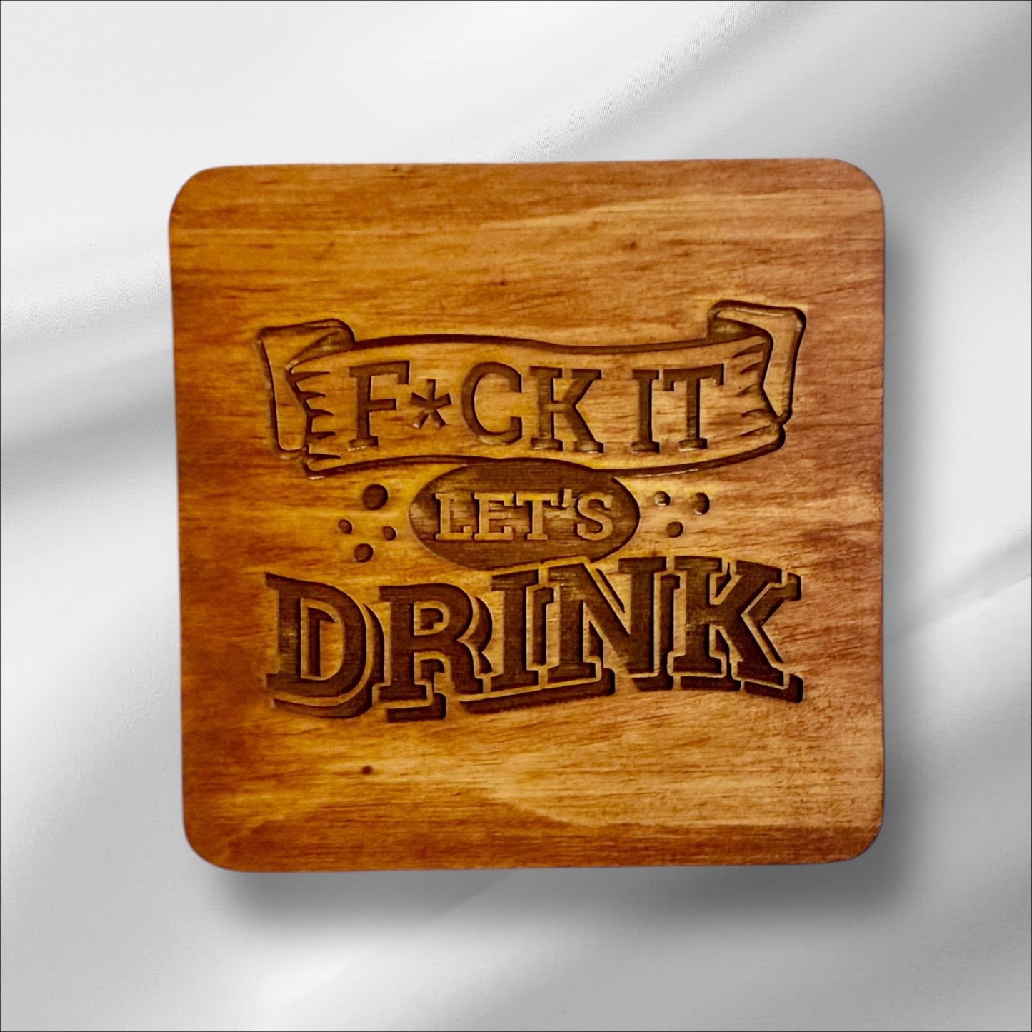 Wine Lover’s Wooden Coasters – Fun & Stylish Gift for Wine Enthusiasts