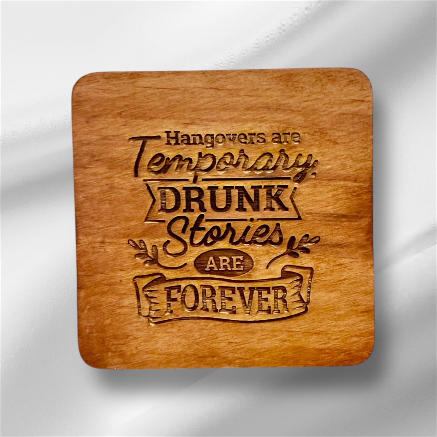 Wine Lover’s Wooden Coasters – Fun & Stylish Gift for Wine Enthusiasts