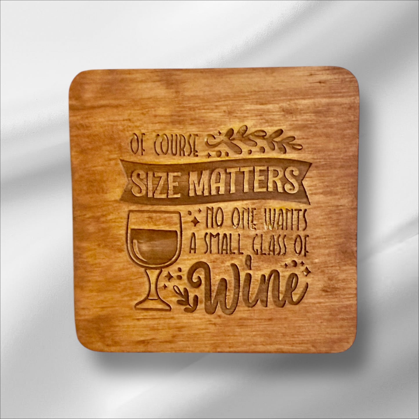 Wine Lover’s Wooden Coasters – Fun & Stylish Gift for Wine Enthusiasts