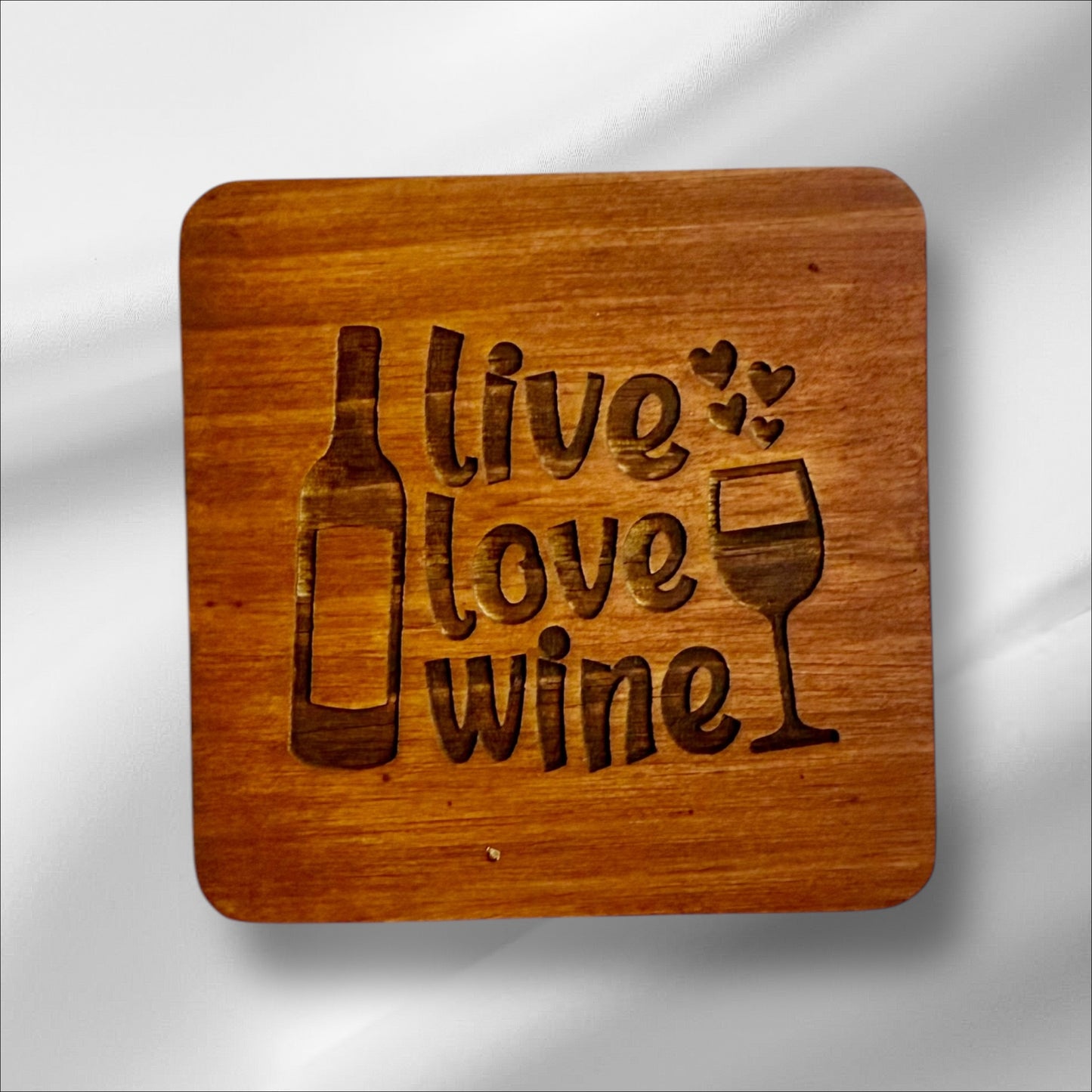 Wine Lover’s Wooden Coasters – Fun & Stylish Gift for Wine Enthusiasts