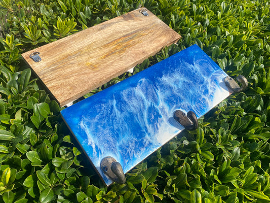 Ocean Resin Wooden Wall Hook - Omagoodness Art Shop