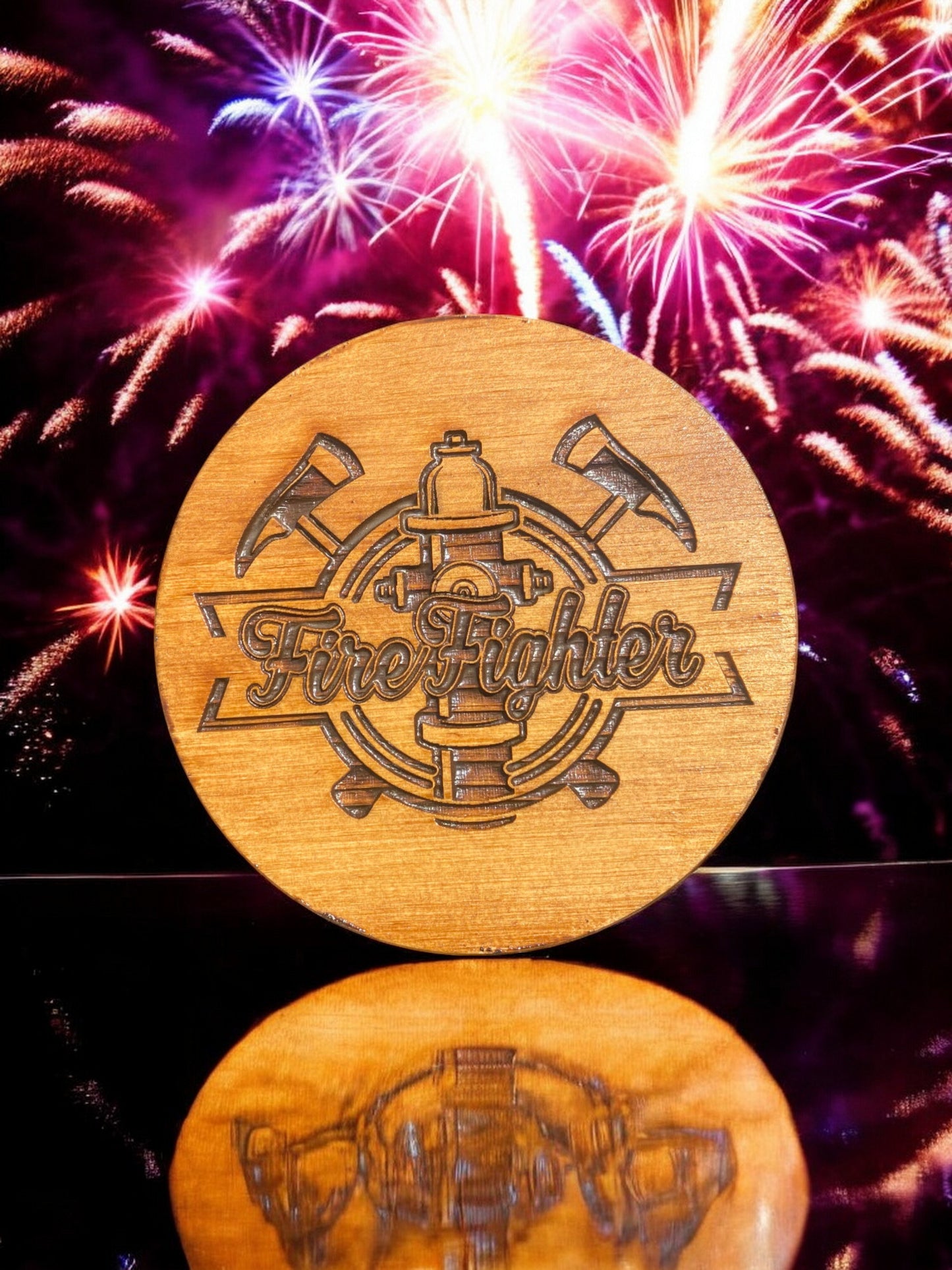 Custom Firefighter Coasters