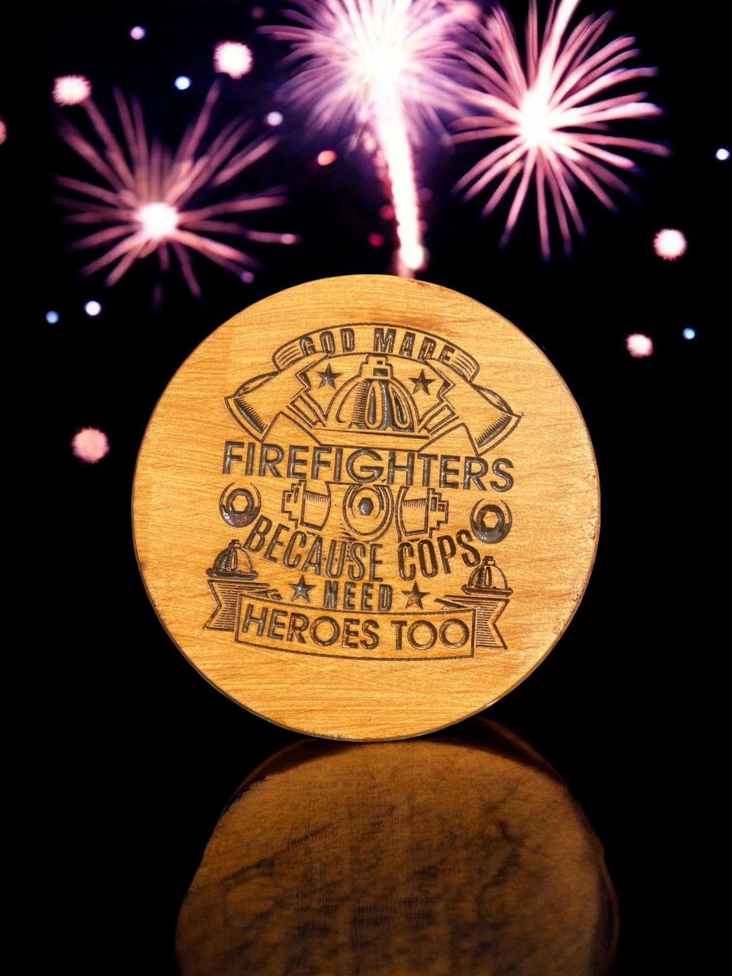 Custom Firefighter Coasters