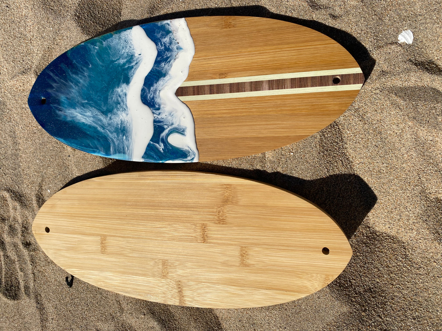 Handmade Mini Surfboard Shaped Charcuterie Board - Ride the Wave of Flavor!