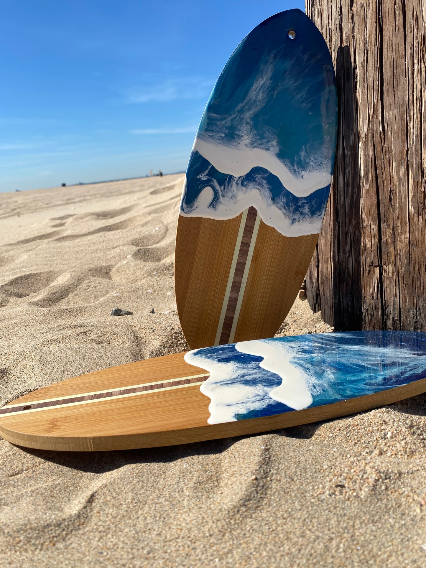 Handmade Mini Surfboard Shaped Charcuterie Board - Ride the Wave of Flavor!