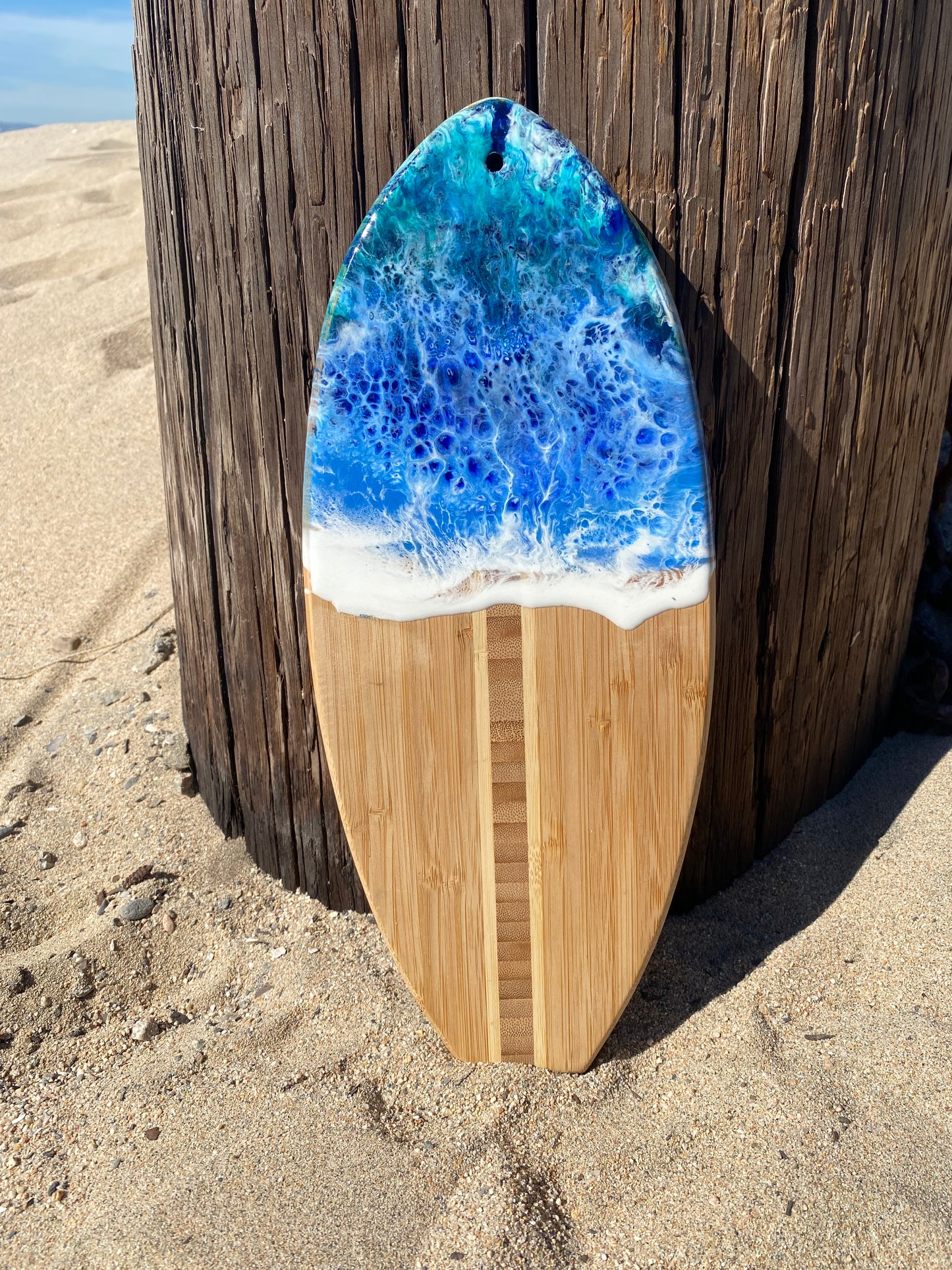 Handmade Mini Surfboard Shaped Charcuterie Board - Ride the Wave of Flavor!