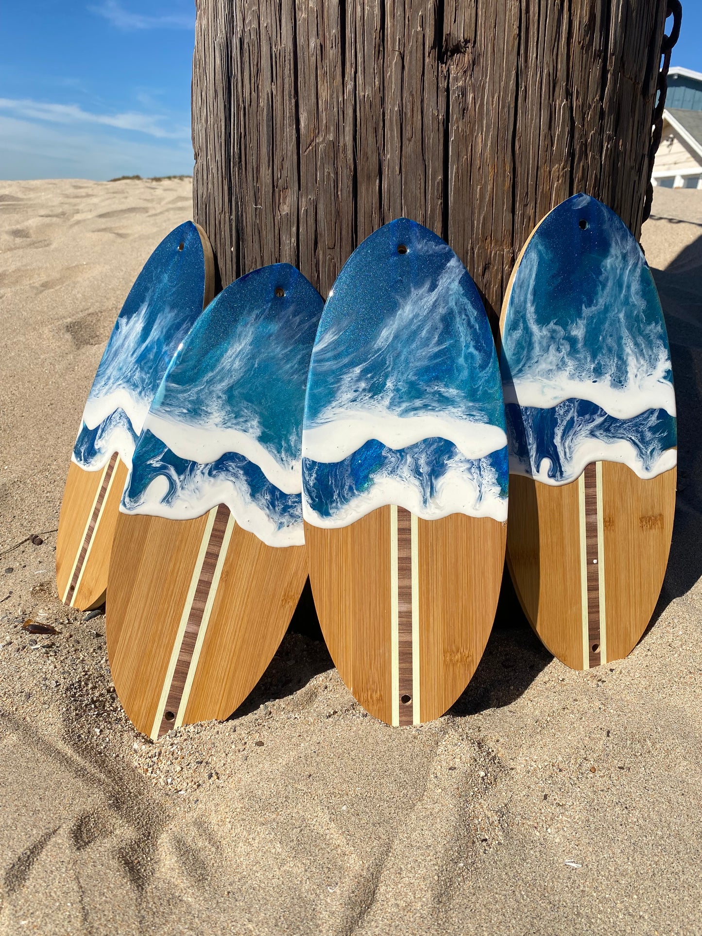 Handmade Mini Surfboard Shaped Charcuterie Board - Ride the Wave of Flavor!