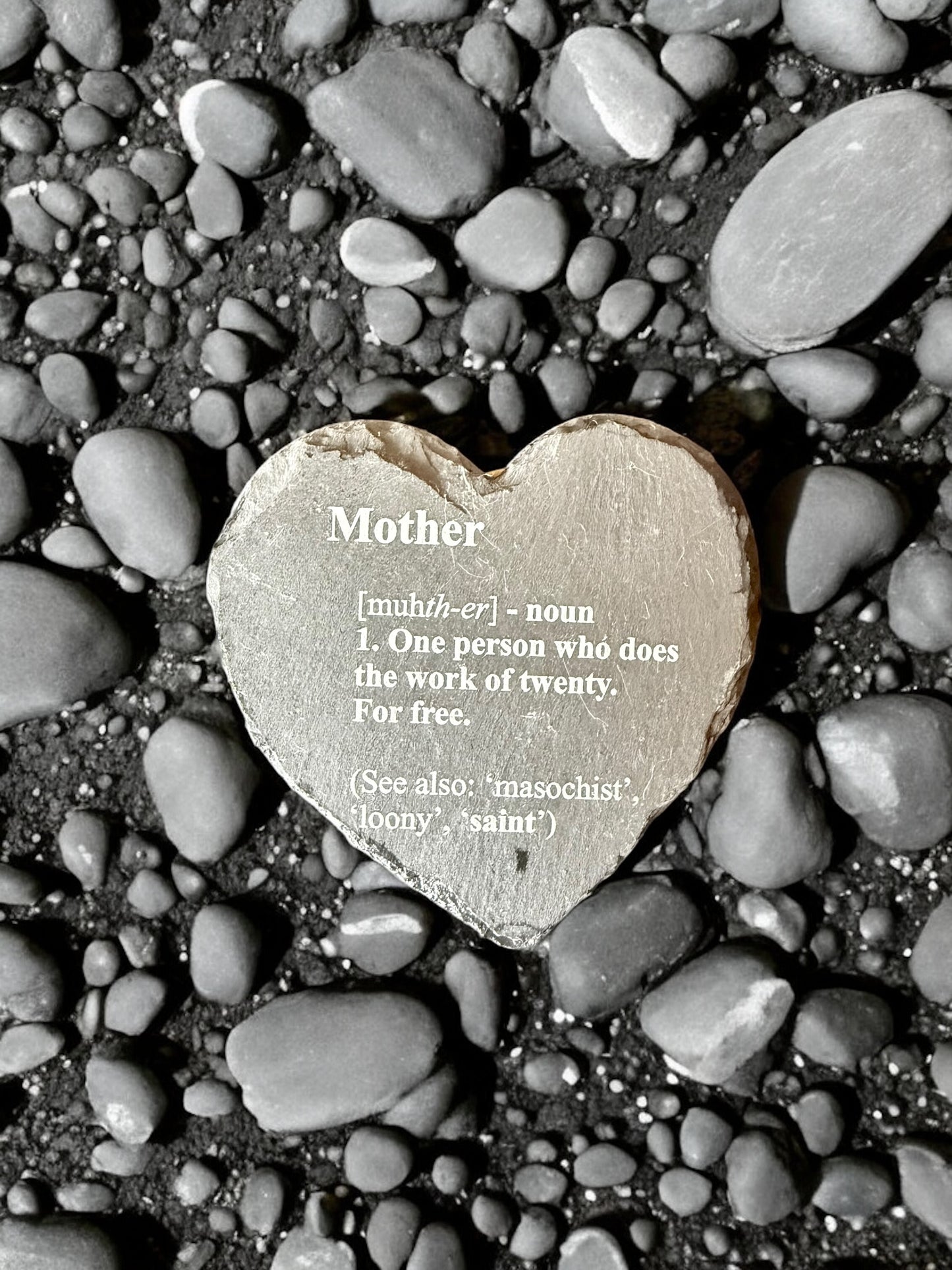 Mom Coasters – Motherhood Gifts – Wood or Slate Coaster – Handmade Engraving Single or Set of 4/6 | Gifts for Mom